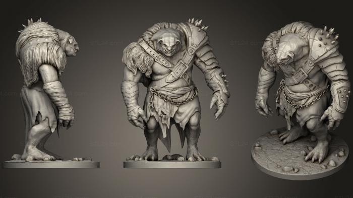 Figurines heroes, monsters and demons (Troll 02, STKM_1345) 3D models for cnc